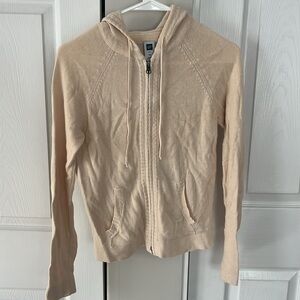 GAP Knit Hooded Zip Cardigan